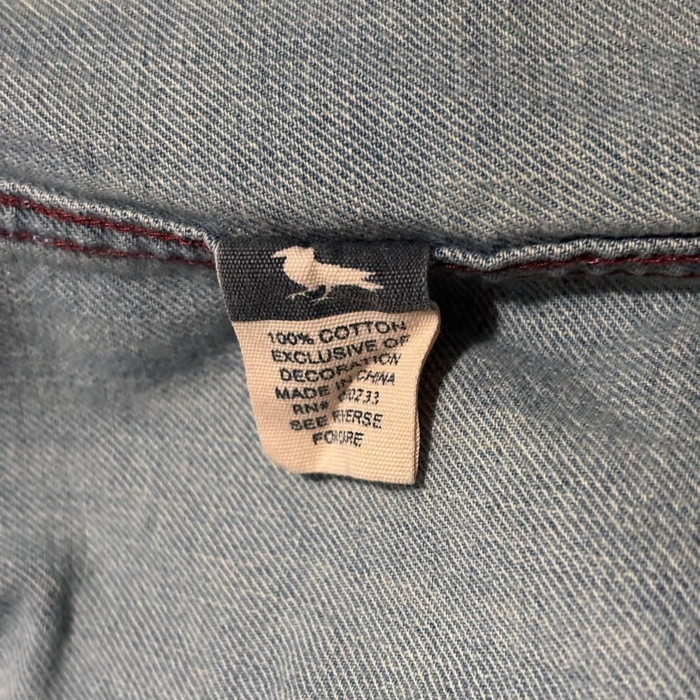 Modern Amusement- Womens Denim Long Sleeve Button Down Shirt - Picture 9 of 9